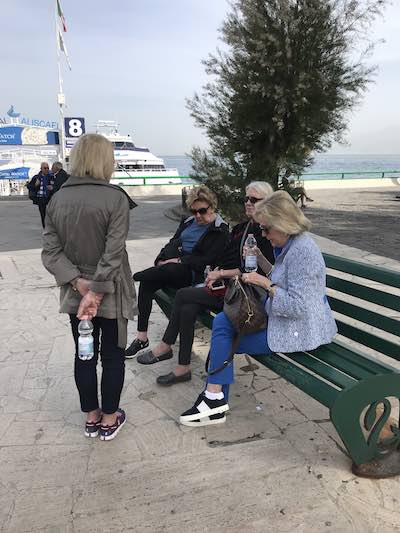 Travelers on the beach cruise Just Ladies Traveling